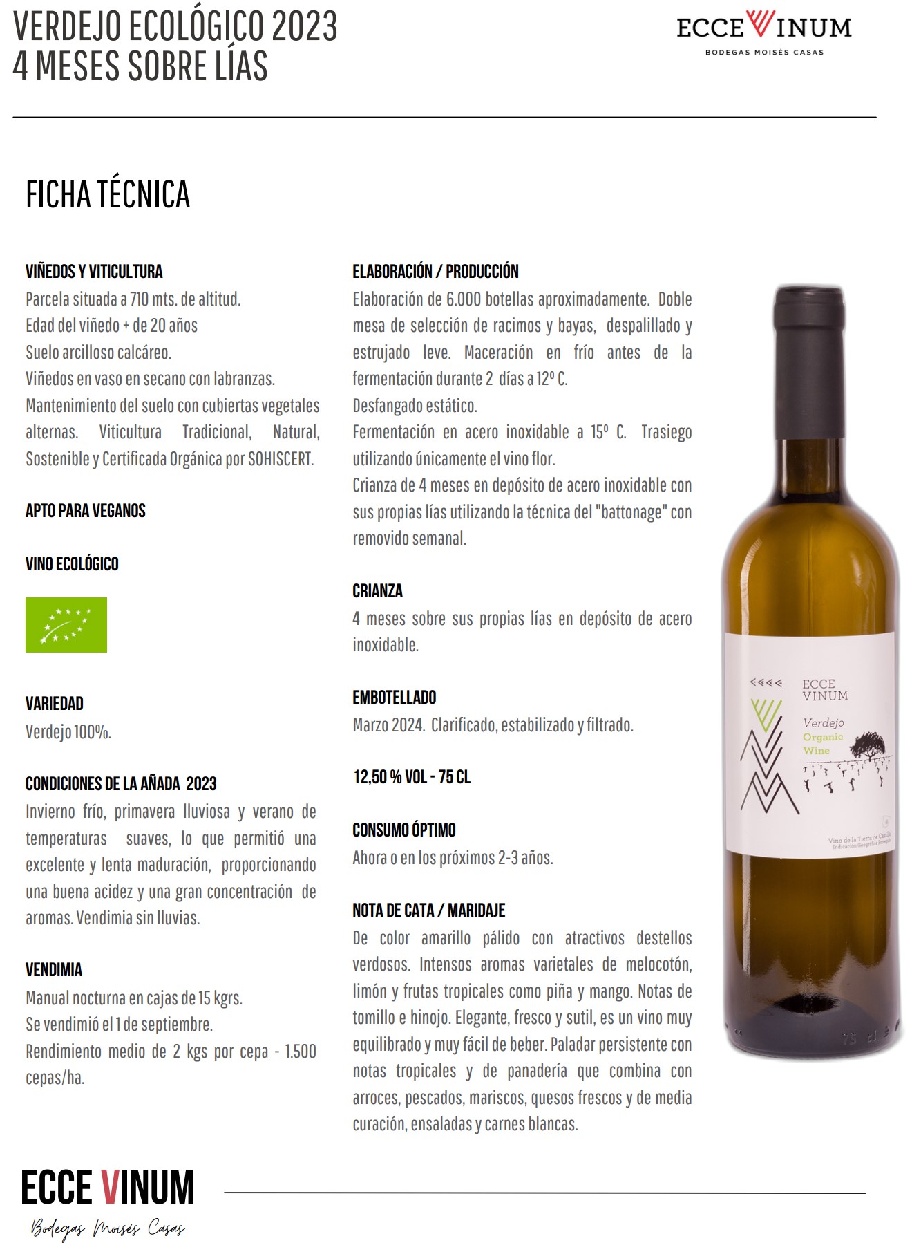 Verdejo ecológico 2023